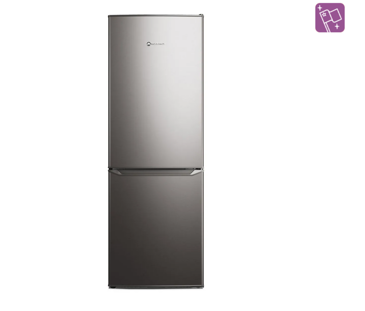 Refrigerador Mademsa 173L Frío Directo Bottom Freezer Puerta Reversible MED165 Inox