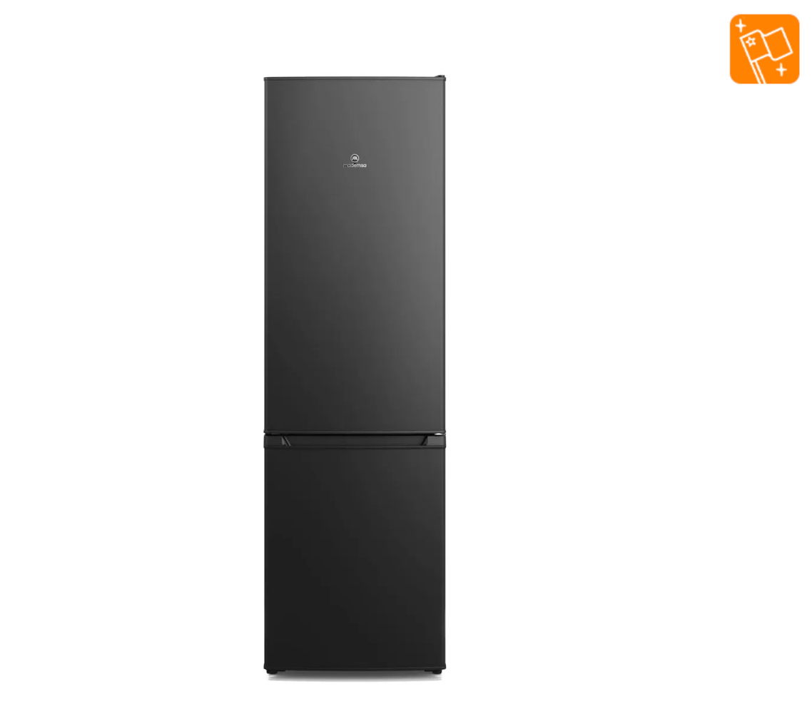 Refrigerador Mademsa 262L Frío Directo Bottom Freezer Puerta Reversible MED270B Negro