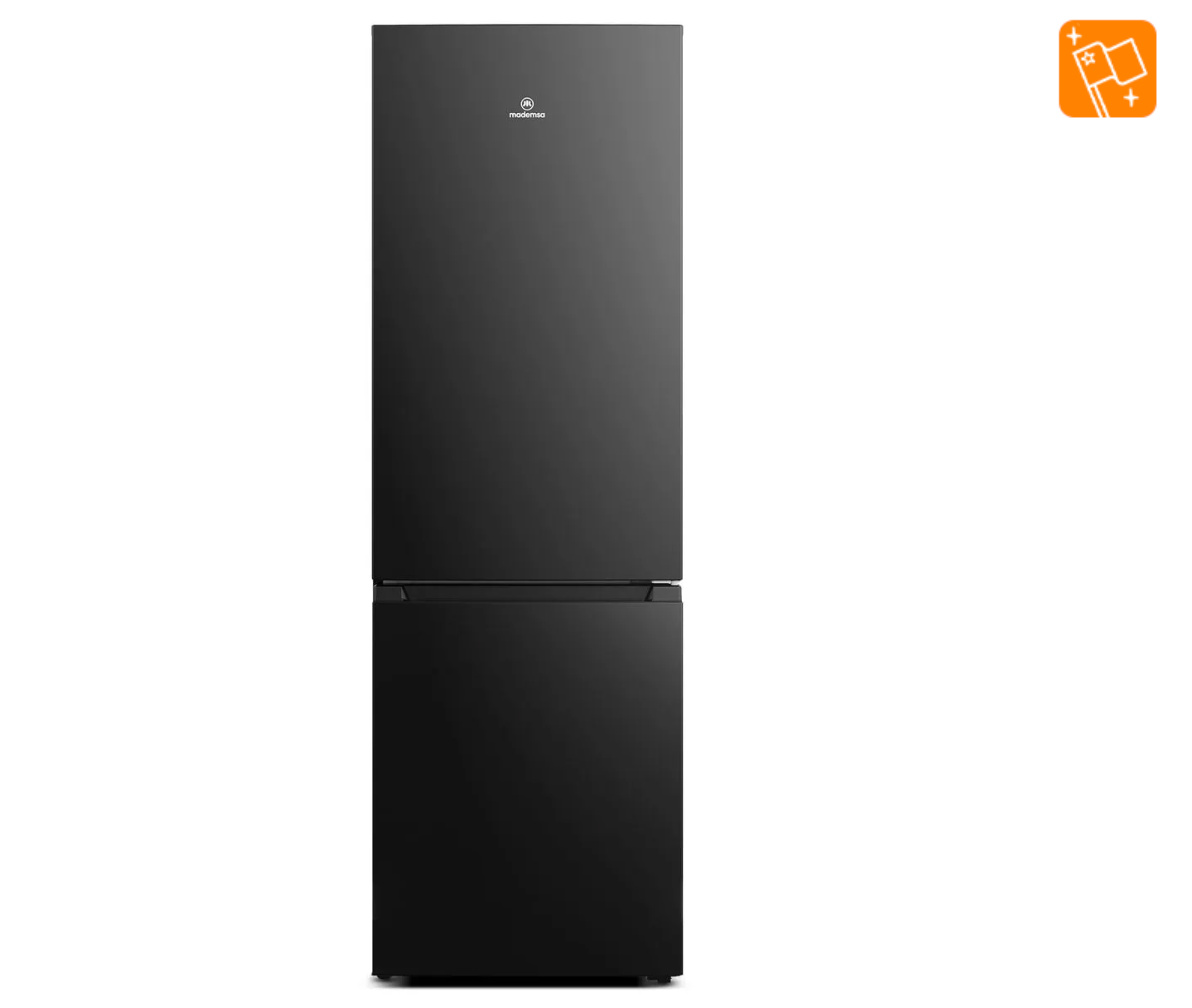 Refrigerador Mademsa 293L No Frost Bottom Freezer Inverter Efficient MI60B Negro