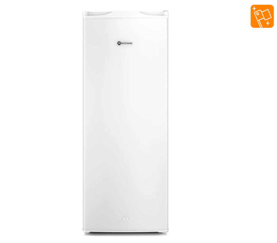Congelador Freezer Mademsa Vertical 168L Frío Directo con Puerta Reversible MFV645B Blanco