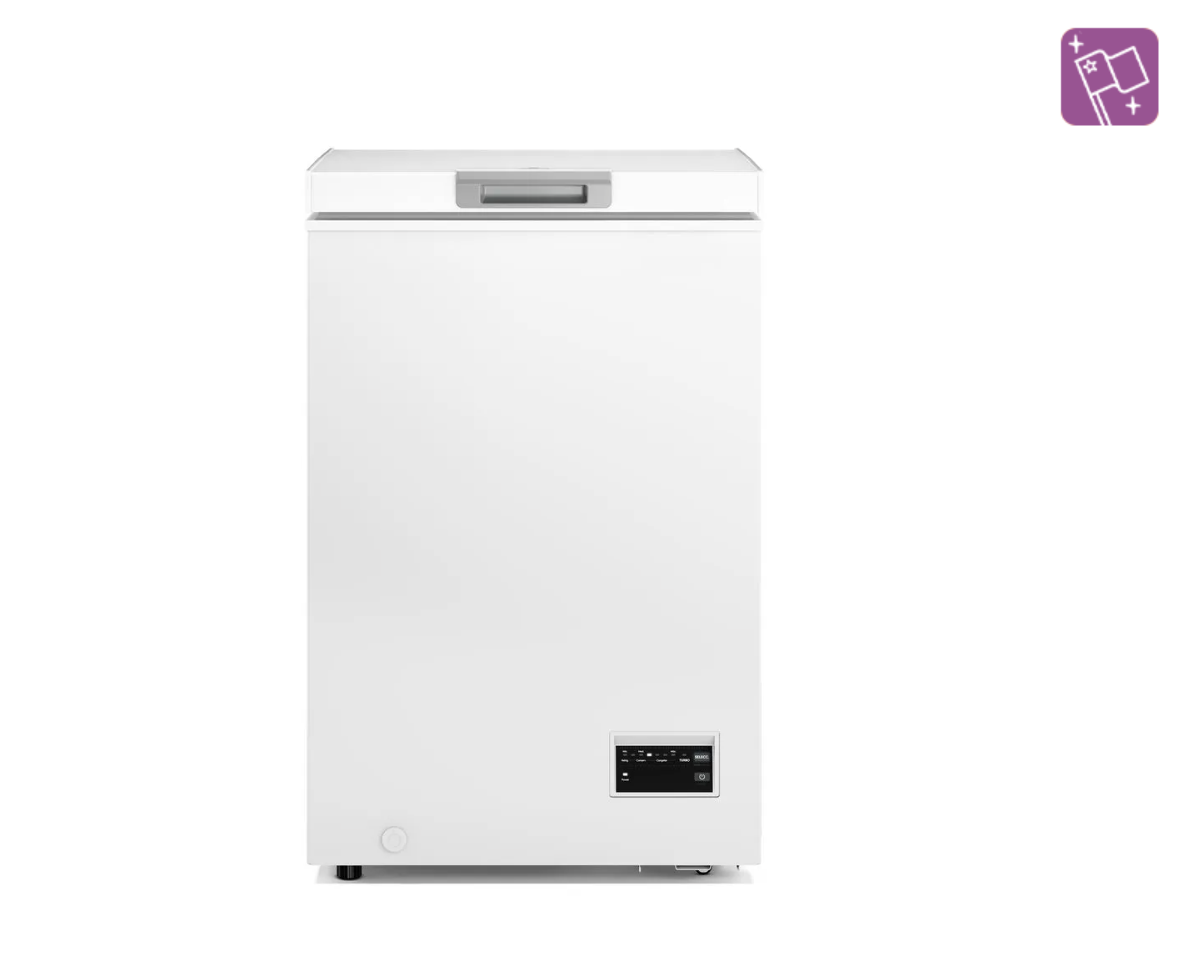 Congelador Freezer Mademsa Horizontal Dual 98L Inverter Frío Directo Función Turbo M100DI Blanco