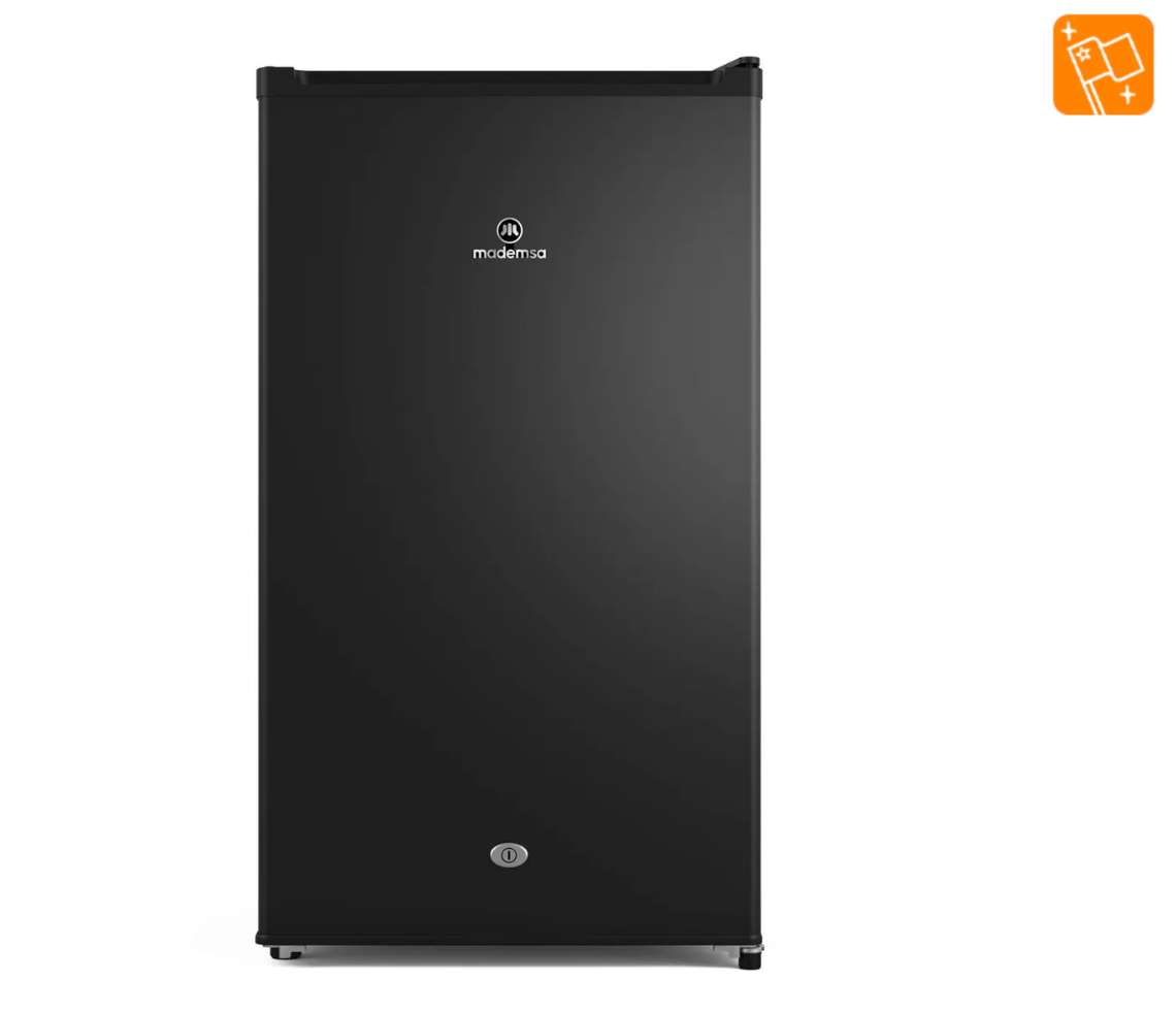 Frigobar Mademsa 90L Frío Directo con Llave y Luz Interior LED MMB91 Negro
