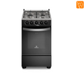 Cocina a Gas 4 Platos Mademsa LimpiaFácil y Tapa Cubierta Vidrio FM4LP Negra