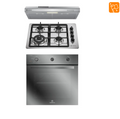 Kit empotrable Horno OM6TX + Encimera a Gas KM4TX + Campana DM6SS