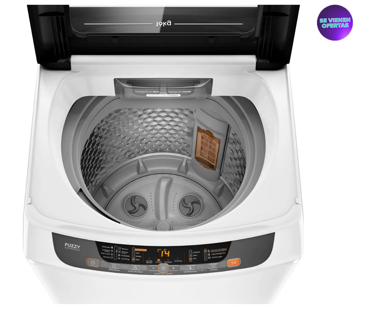 Lavadora Automática Mademsa 16Kg Carga Superior Dispensador Disolución Máxima 16 BZG Blanca