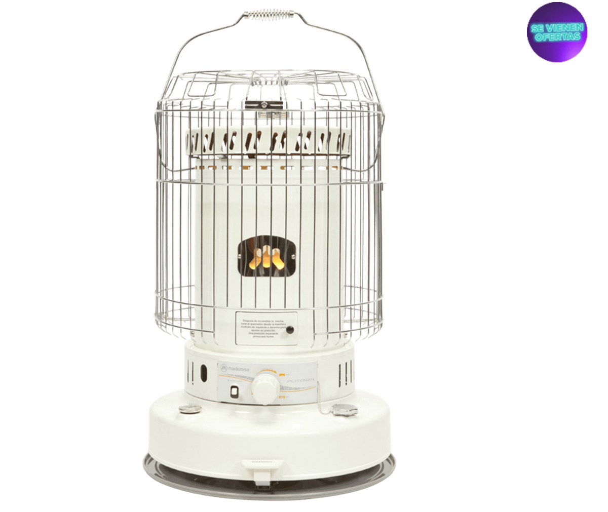 Estufa Parafina Mecha Mademsa 7,2 Litros 6,2 Kw Encendido Automático Potenza