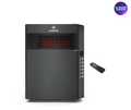 Estufa Eléctrica Infrarroja Mademsa 1500W Digital, Modo Eco y Control Remoto INF10 Negra